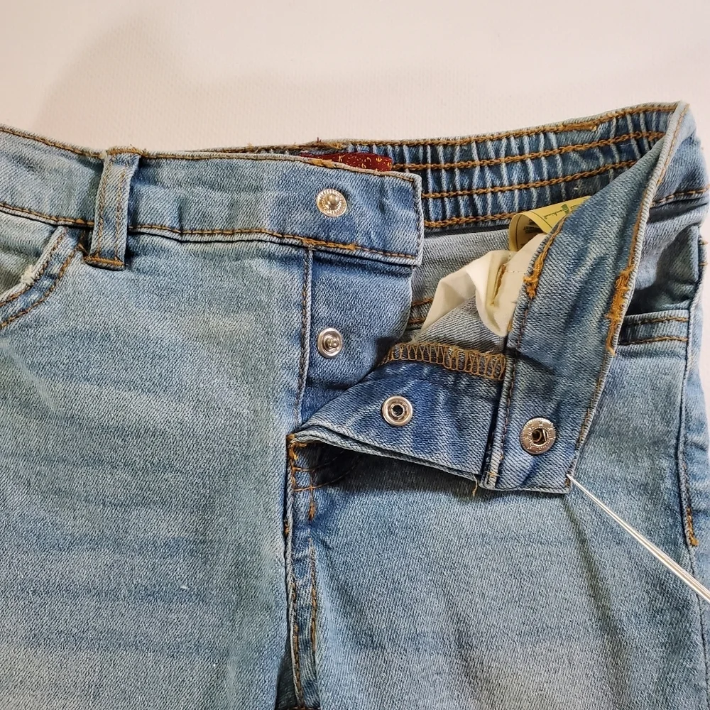 K1358 * 7 For All Mankind Girls Jeans Light Wash Denim Size 24M